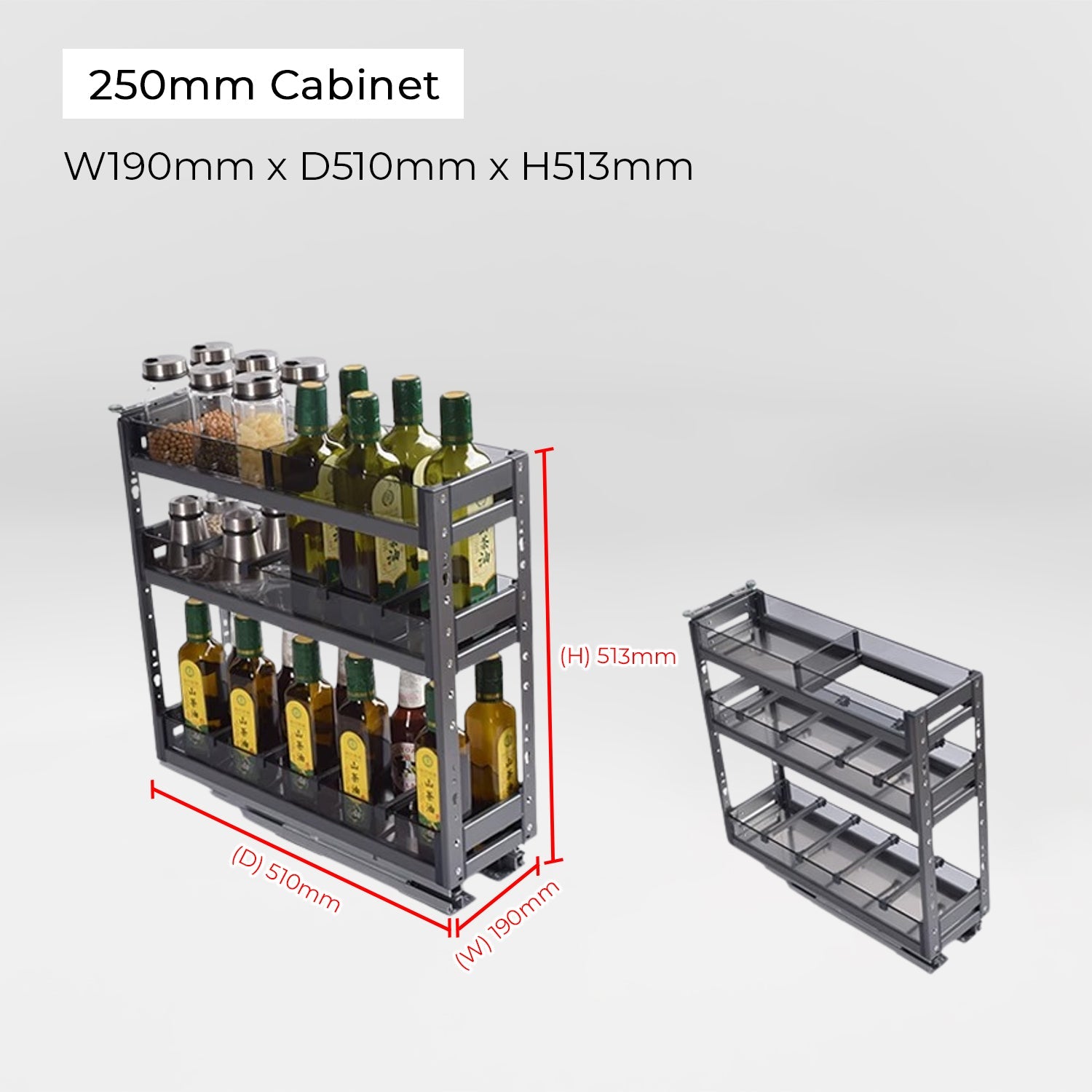 Condiment Rack Cupboard Kitchen Condiment Rack