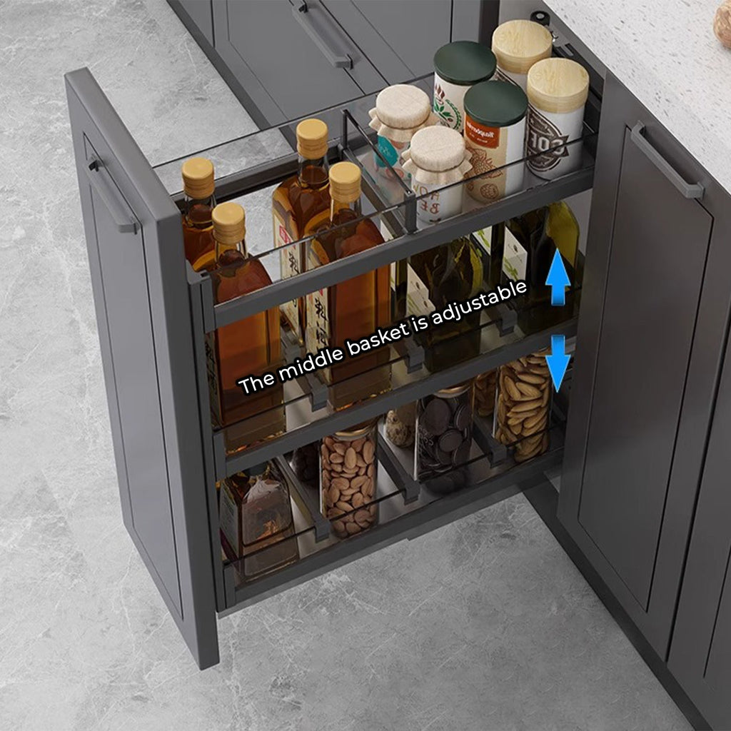 Kitchen Small Cabinet Pull-Out Basket【Pre-Order】 reroom-singapore